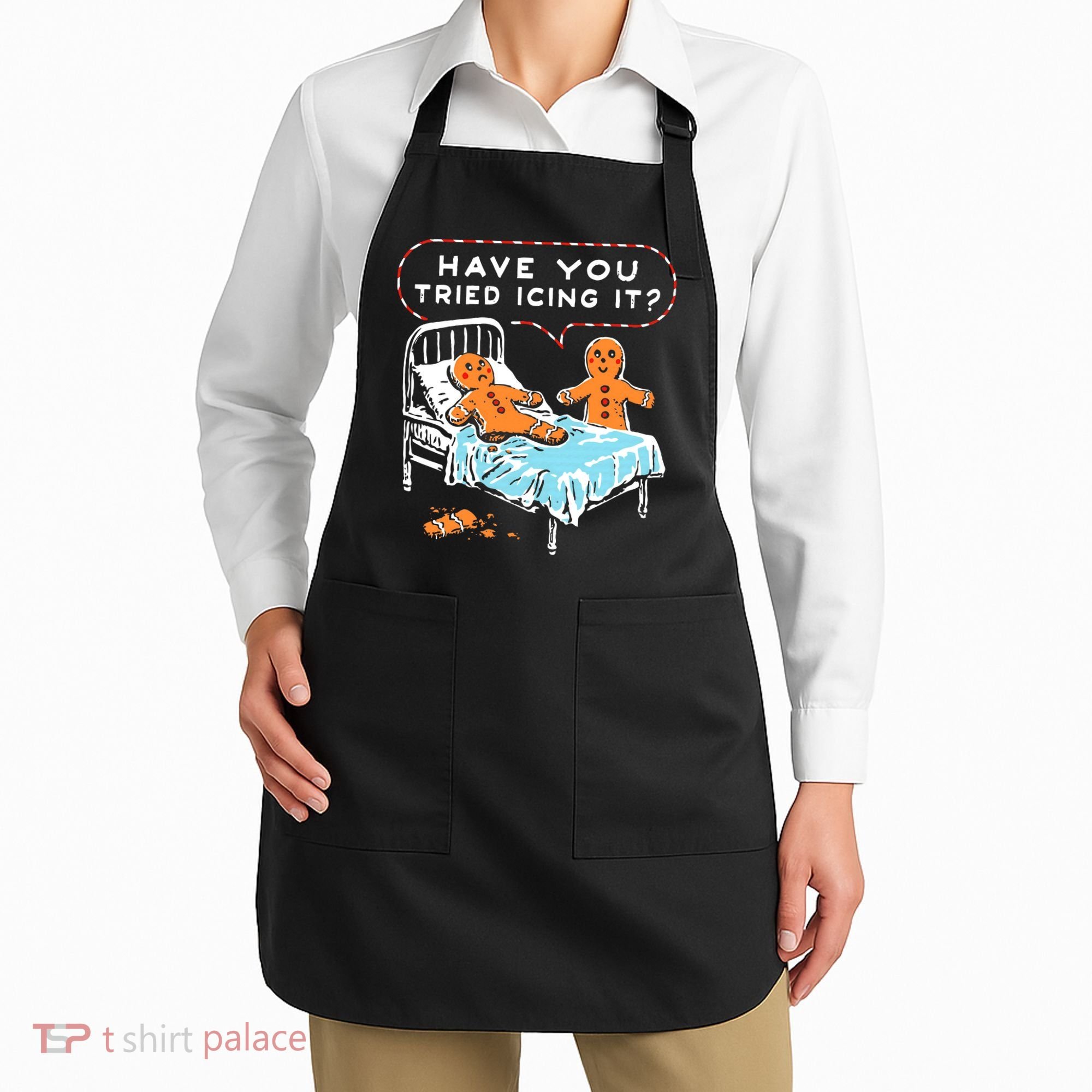 Funny Gingerbread Christmas Have You Tried Icing It Apron