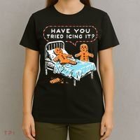 Funny Gingerbread Christmas Have You Tried Icing It T-Shirt thumb 4