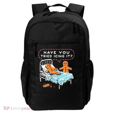 Funny Gingerbread Christmas Have You Tried Icing It Backpack