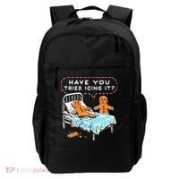 Funny Gingerbread Christmas Have You Tried Icing It Backpack thumb 0