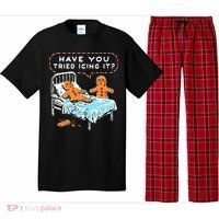 Funny Gingerbread Christmas Have You Tried Icing It Pajama Set thumb 0
