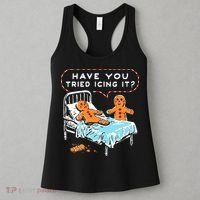 Funny Gingerbread Christmas Have You Tried Icing It Women's Tank Top thumb 3