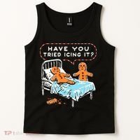 Funny Gingerbread Christmas Have You Tried Icing It Tank Top thumb 2