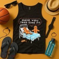 Funny Gingerbread Christmas Have You Tried Icing It Tank Top thumb 4