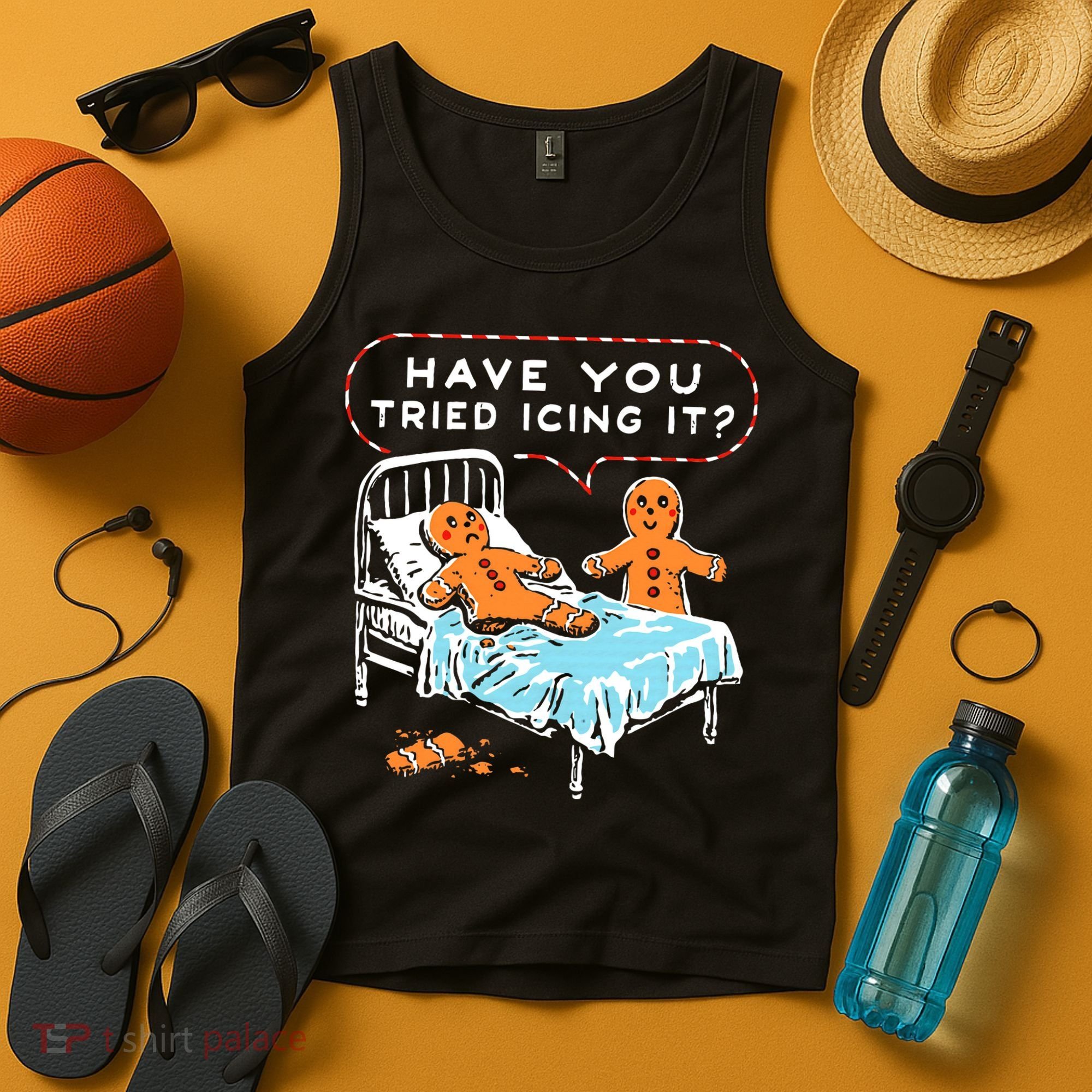 Funny Gingerbread Christmas Have You Tried Icing It Tank Top