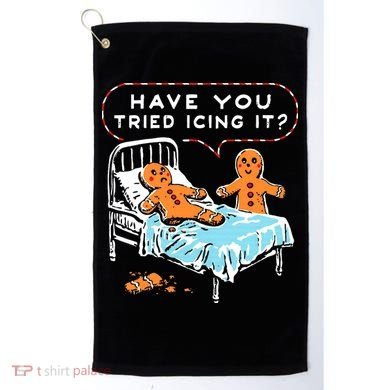 Funny Gingerbread Christmas Have You Tried Icing It Golf Towel