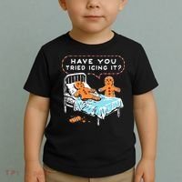 Funny Gingerbread Christmas Have You Tried Icing It Toddler T-Shirt thumb 2