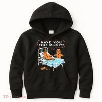 Funny Gingerbread Christmas Have You Tried Icing It Kids Hoodie thumb 0