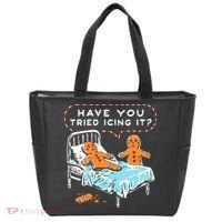 Funny Gingerbread Christmas Have You Tried Icing It Tote Bag thumb 0