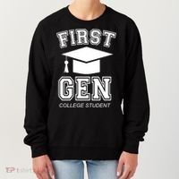 First Generation College Student Grad University Graduate Gift Women's Sweatshirt thumb 0