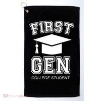 First Generation College Student Grad University Graduate Gift Golf Towel thumb 0