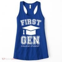 First Generation College Student Grad University Graduate Gift Women's Tank Top thumb 0