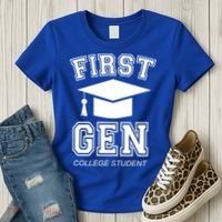 First Generation College Student Grad University Graduate Gift Women's T-Shirt thumb 3