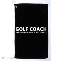 Funny Golf Coach Definition Golf Coach Golf Towel thumb 0