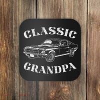 Funny Grandpa Classic Car Coaster thumb 0