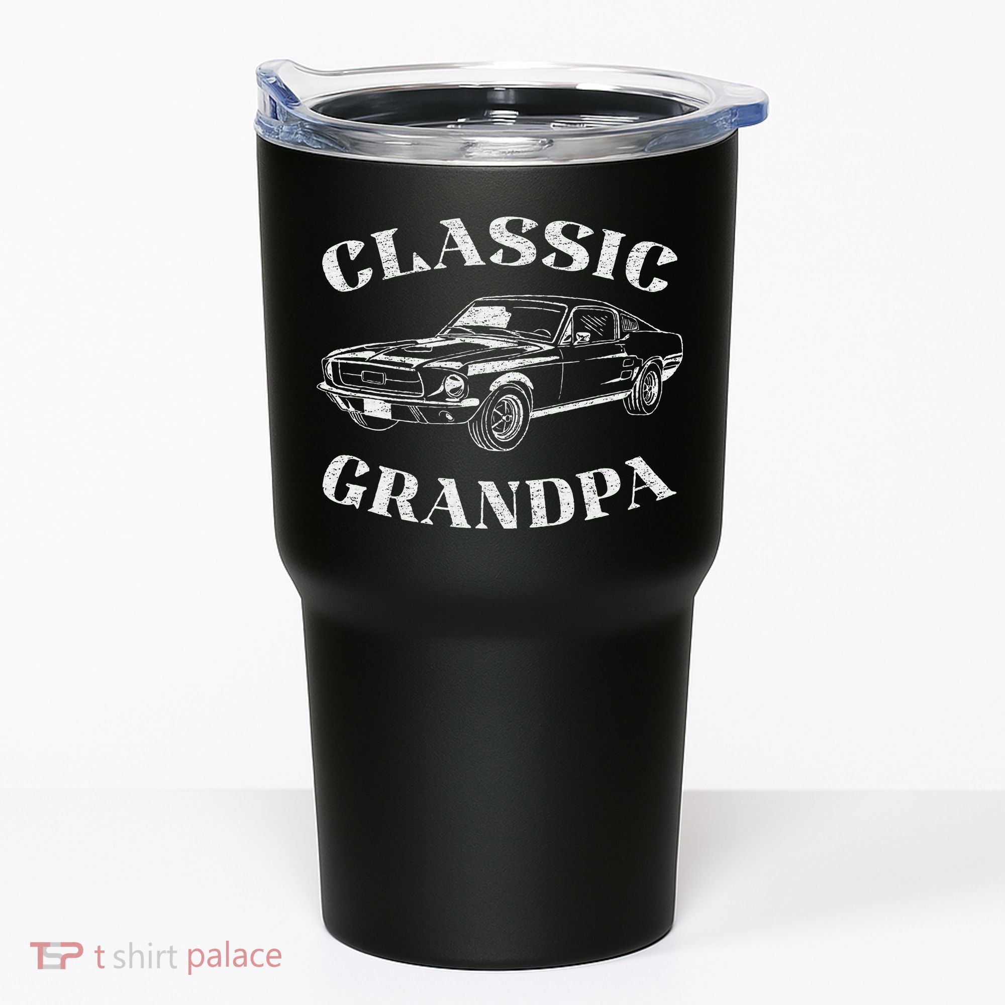 Funny Grandpa Classic Car Tumbler