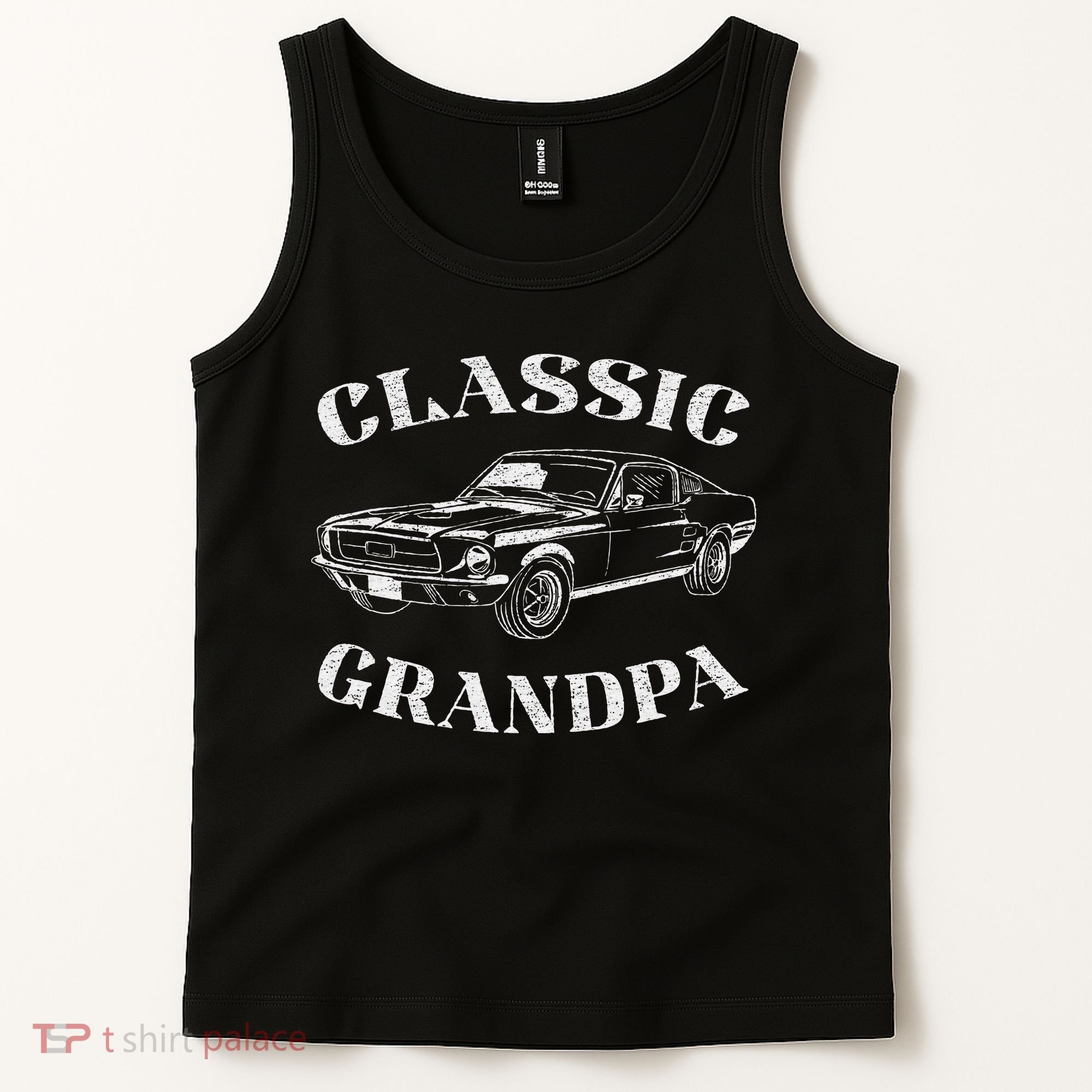 Funny Grandpa Classic Car Tank Top