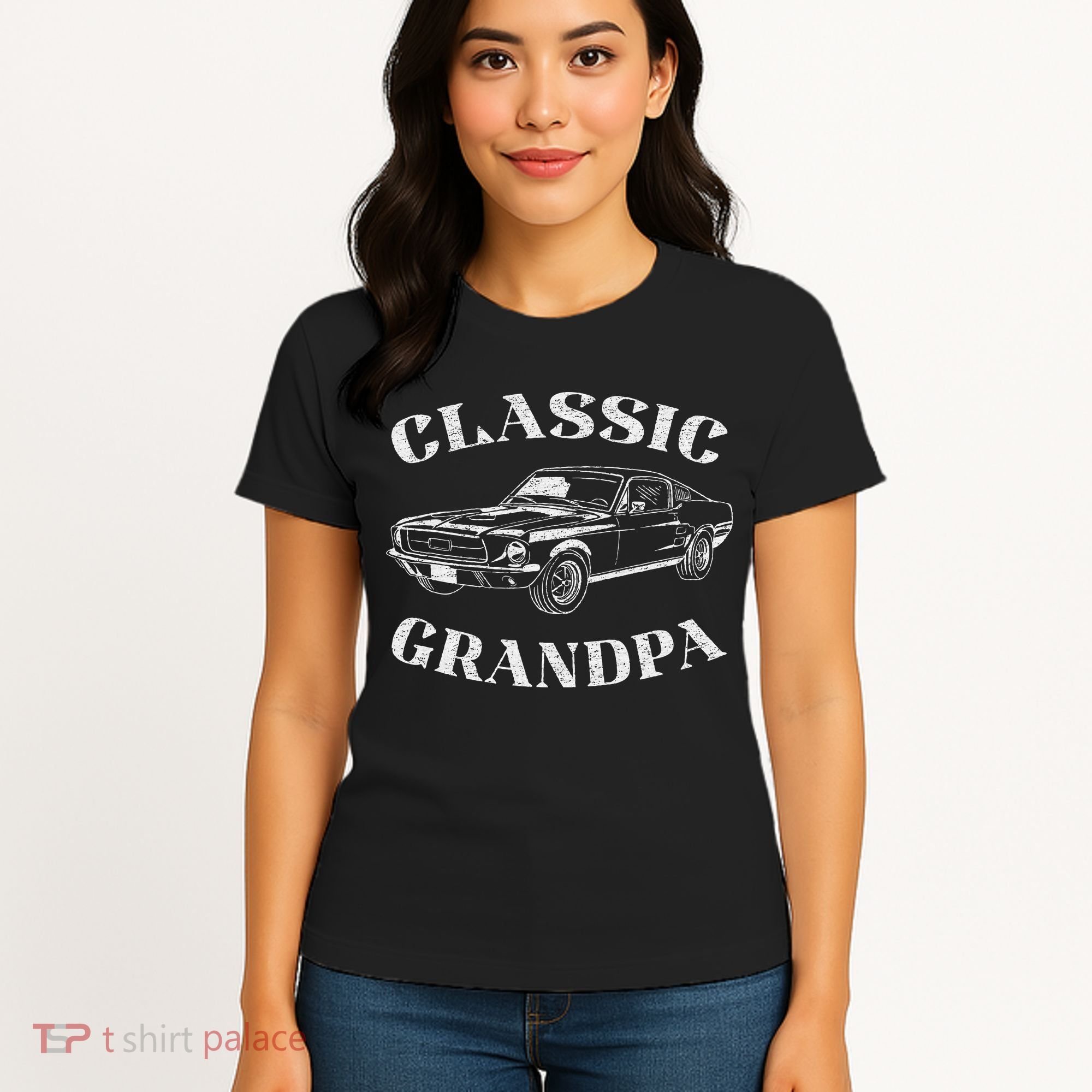Funny Grandpa Classic Car Women's T-Shirt