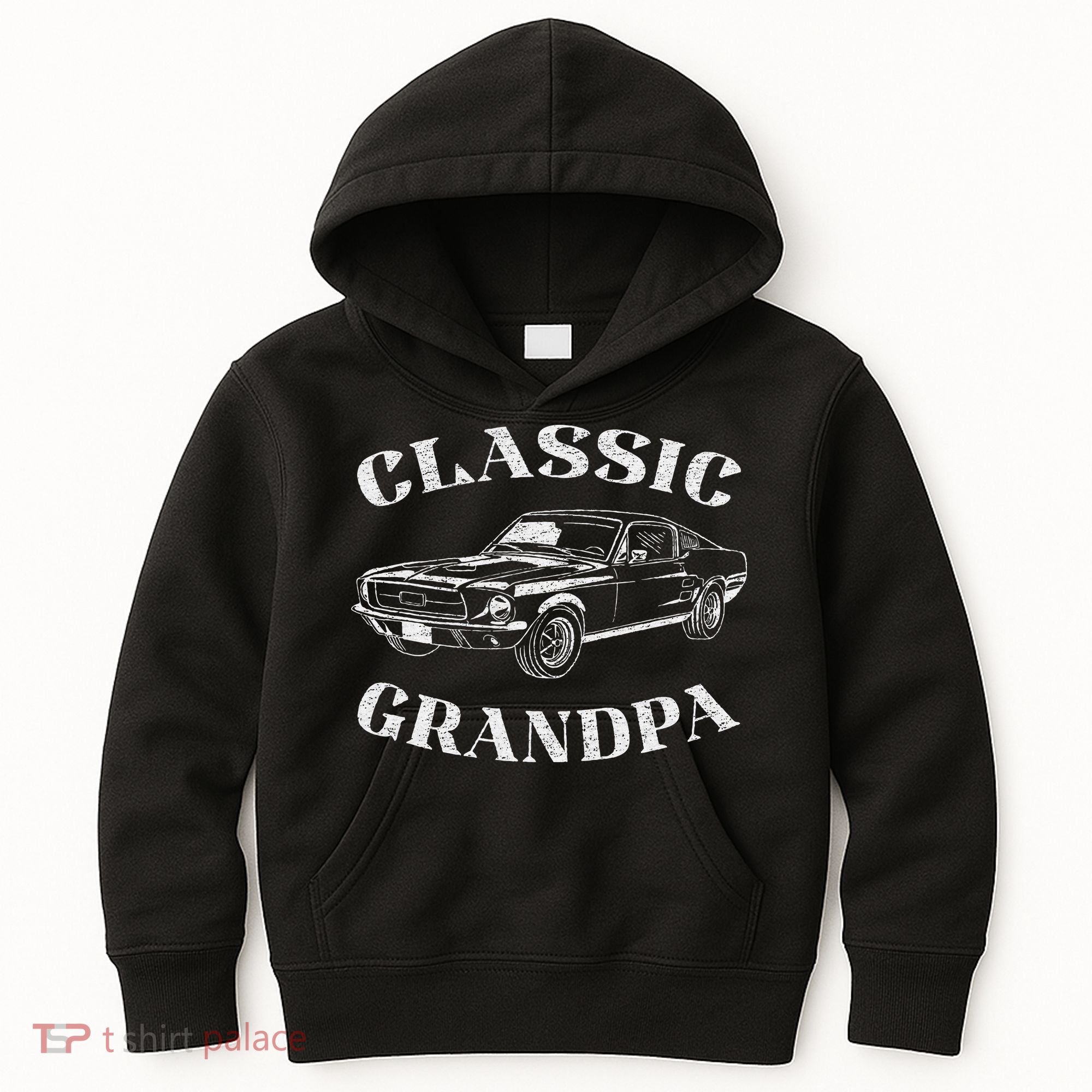 Funny Grandpa Classic Car Kids Hoodie