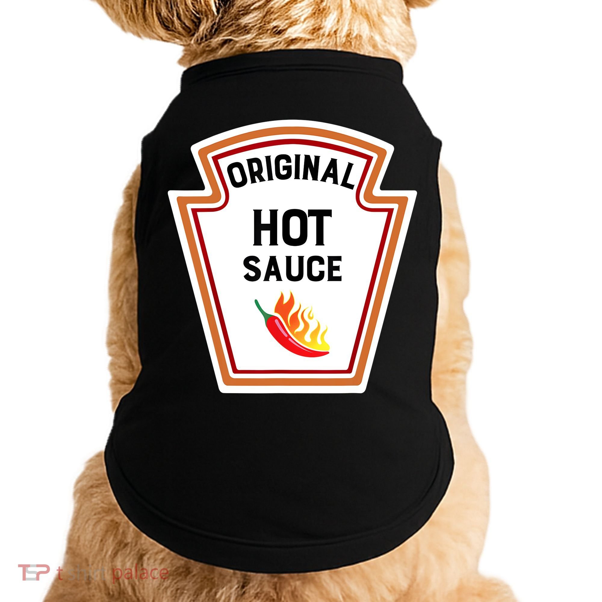Funny Group Condiments Halloween Costume Original Hot Sauce Doggie Tank