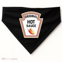 Funny Group Condiments Halloween Costume Original Hot Sauce USA-Made Doggie Bandana thumb 0