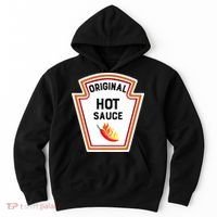 Funny Group Condiments Halloween Costume Original Hot Sauce Hoodie thumb 0