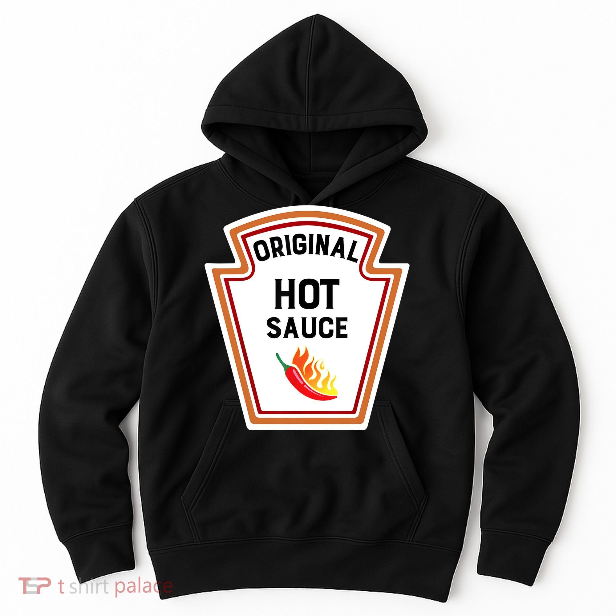Funny Group Condiments Halloween Costume Original Hot Sauce Hoodie