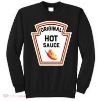 Funny Group Condiments Halloween Costume Original Hot Sauce Sweatshirt thumb 0