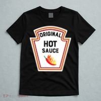 Funny Group Condiments Halloween Costume Original Hot Sauce T-Shirt thumb 5
