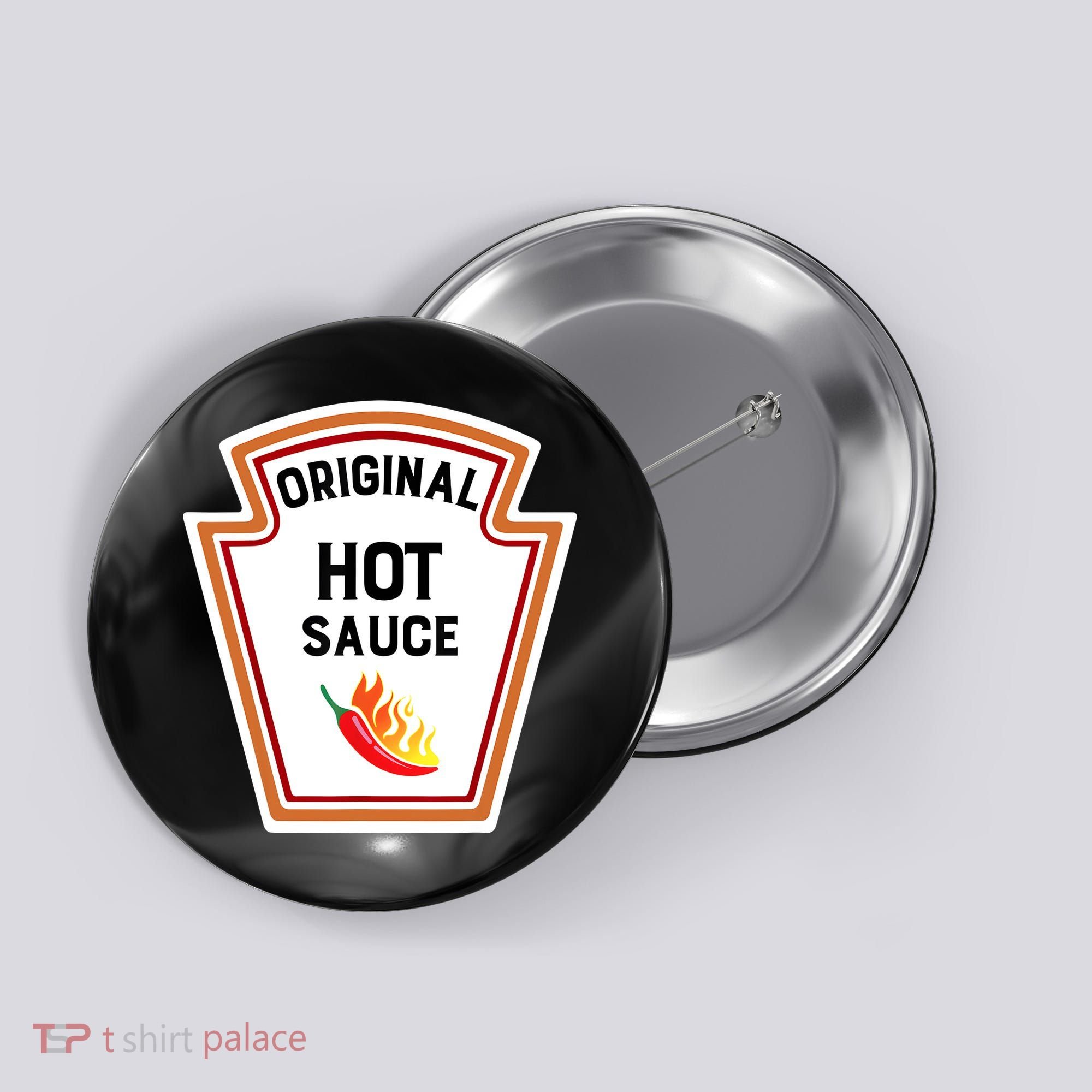Funny Group Condiments Halloween Costume Original Hot Sauce Button