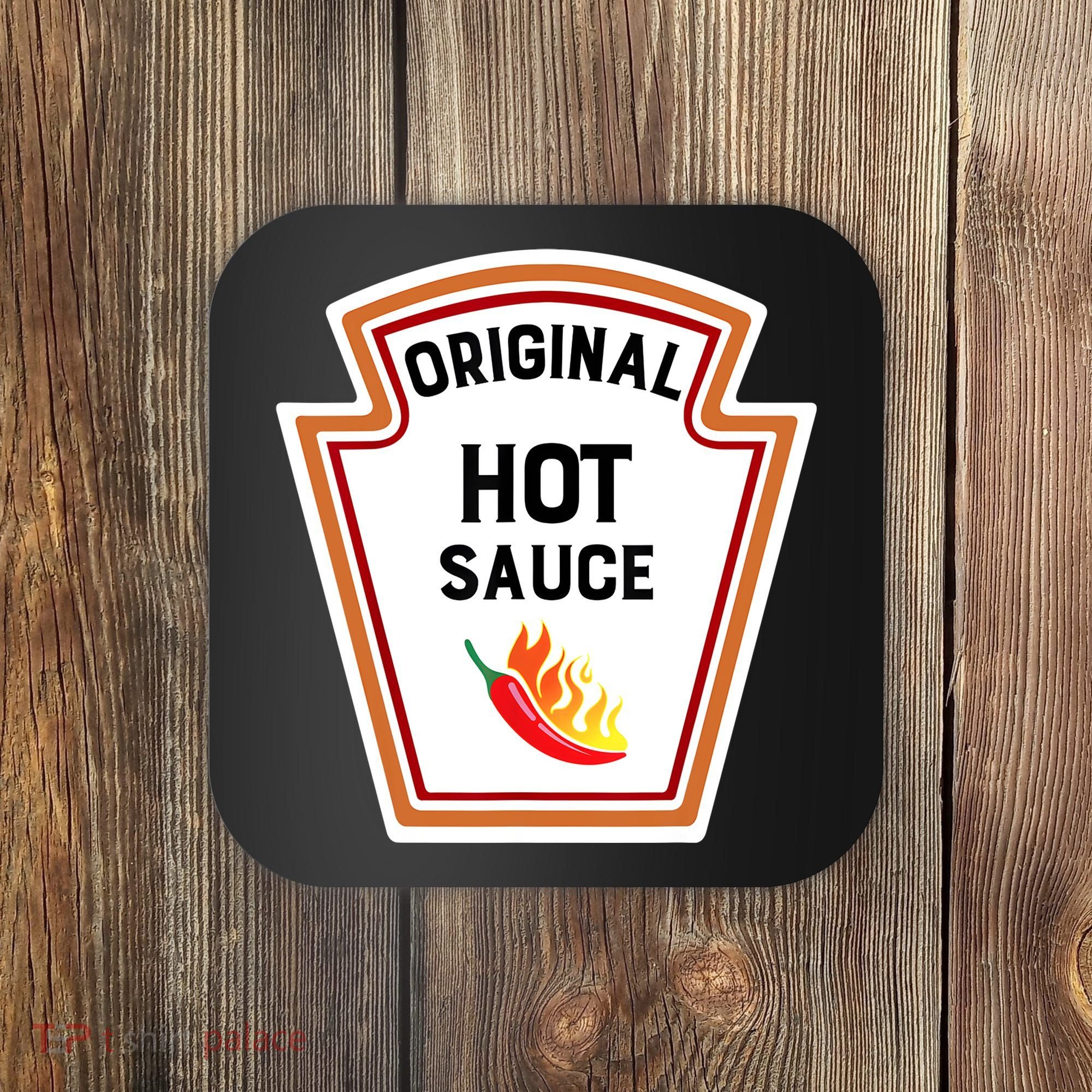 Funny Group Condiments Halloween Costume Original Hot Sauce Coaster