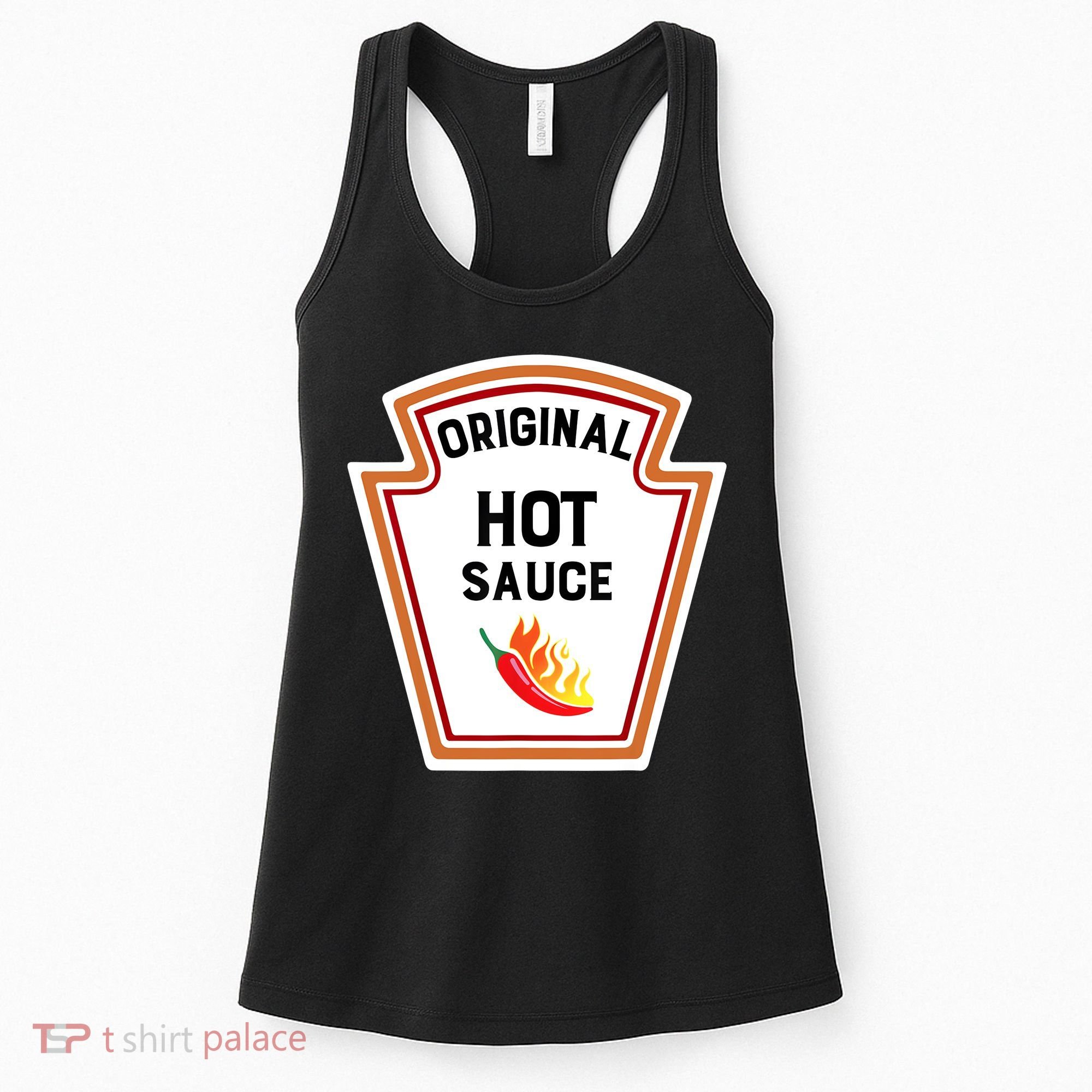 Funny Group Condiments Halloween Costume Original Hot Sauce Women's Tank Top
