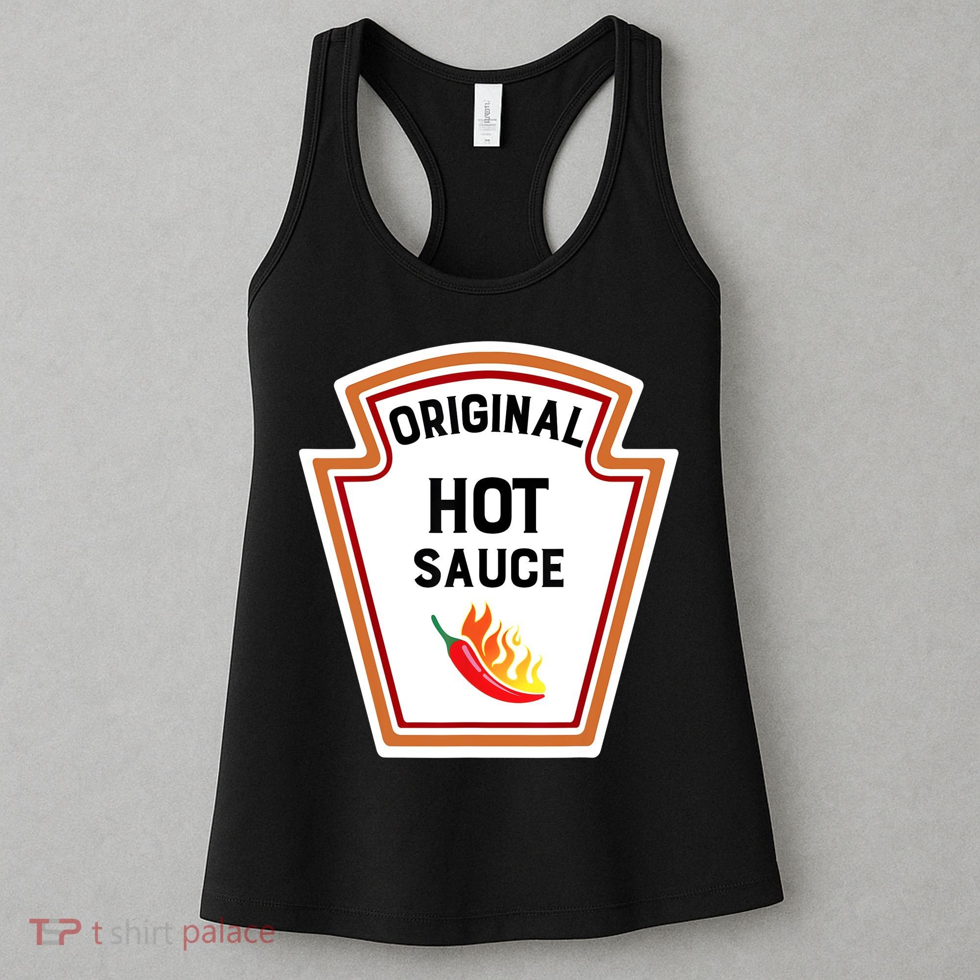 Funny Group Condiments Halloween Costume Original Hot Sauce Women's Tank Top