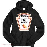 Funny Group Condiments Halloween Costume Original Hot Sauce Tie Dye Hoodie thumb 0