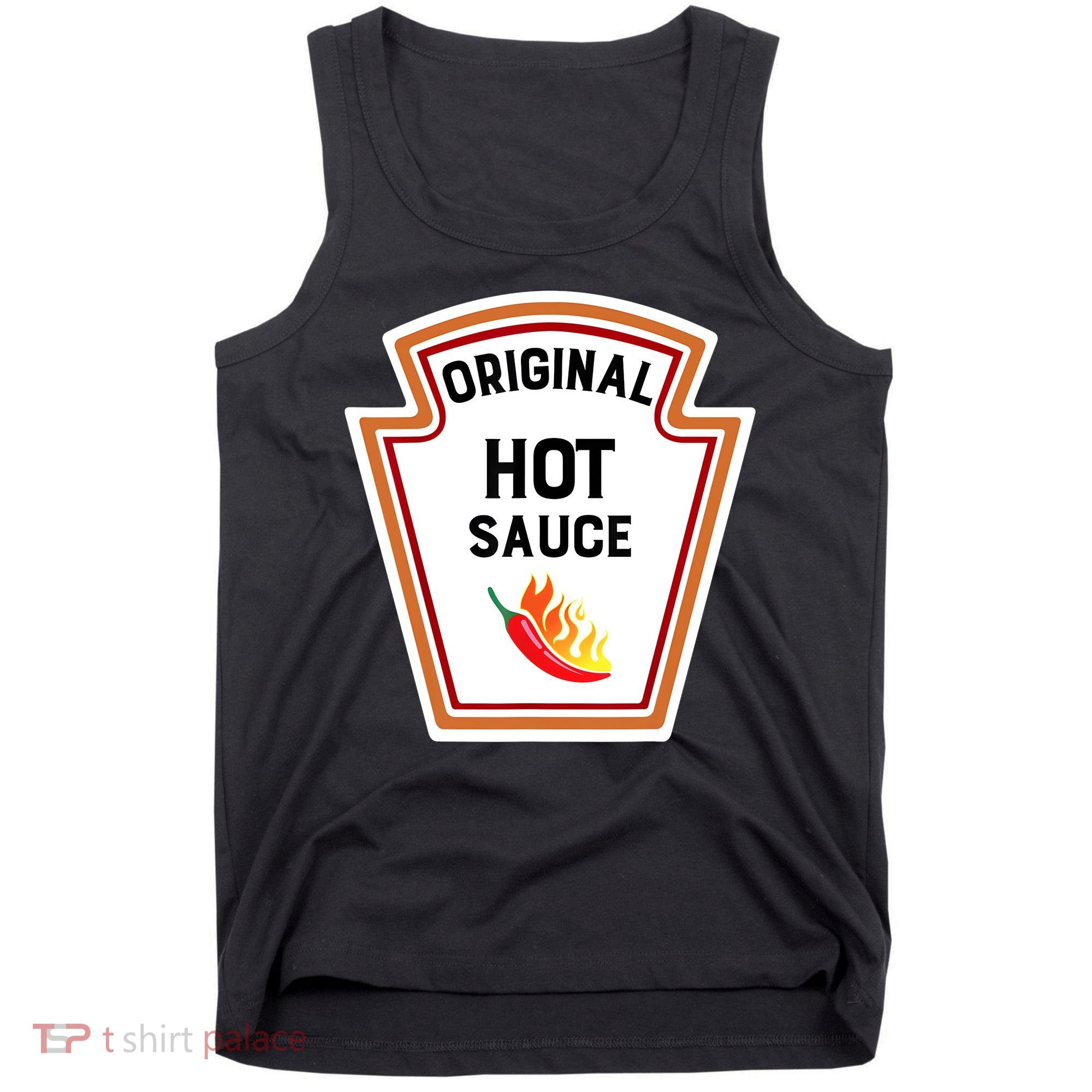 Funny Group Condiments Halloween Costume Original Hot Sauce Tank Top