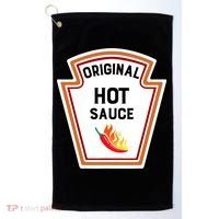Funny Group Condiments Halloween Costume Original Hot Sauce Golf Towel thumb 0