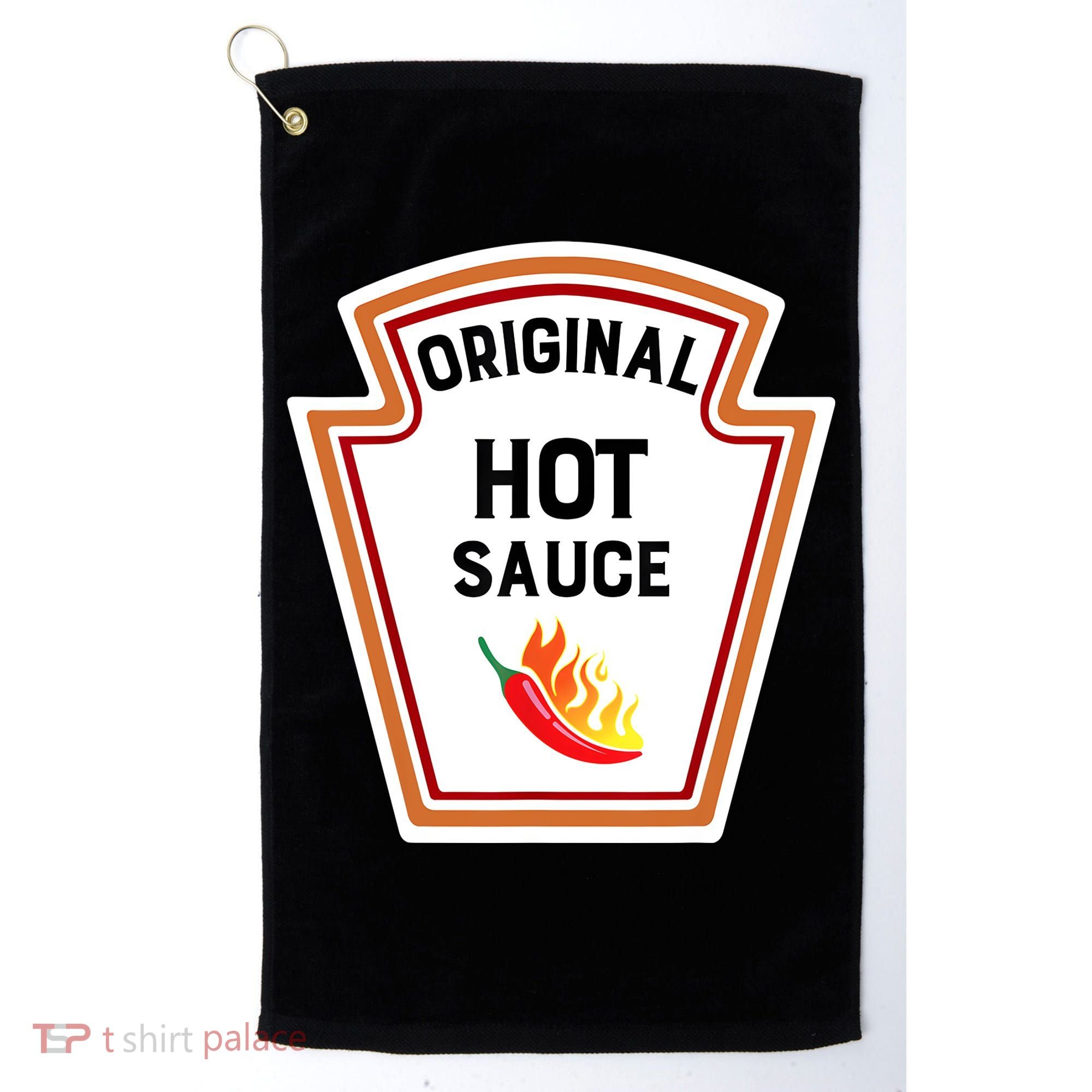 Funny Group Condiments Halloween Costume Original Hot Sauce Golf Towel