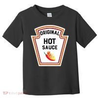Funny Group Condiments Halloween Costume Original Hot Sauce Toddler T-Shirt thumb 0