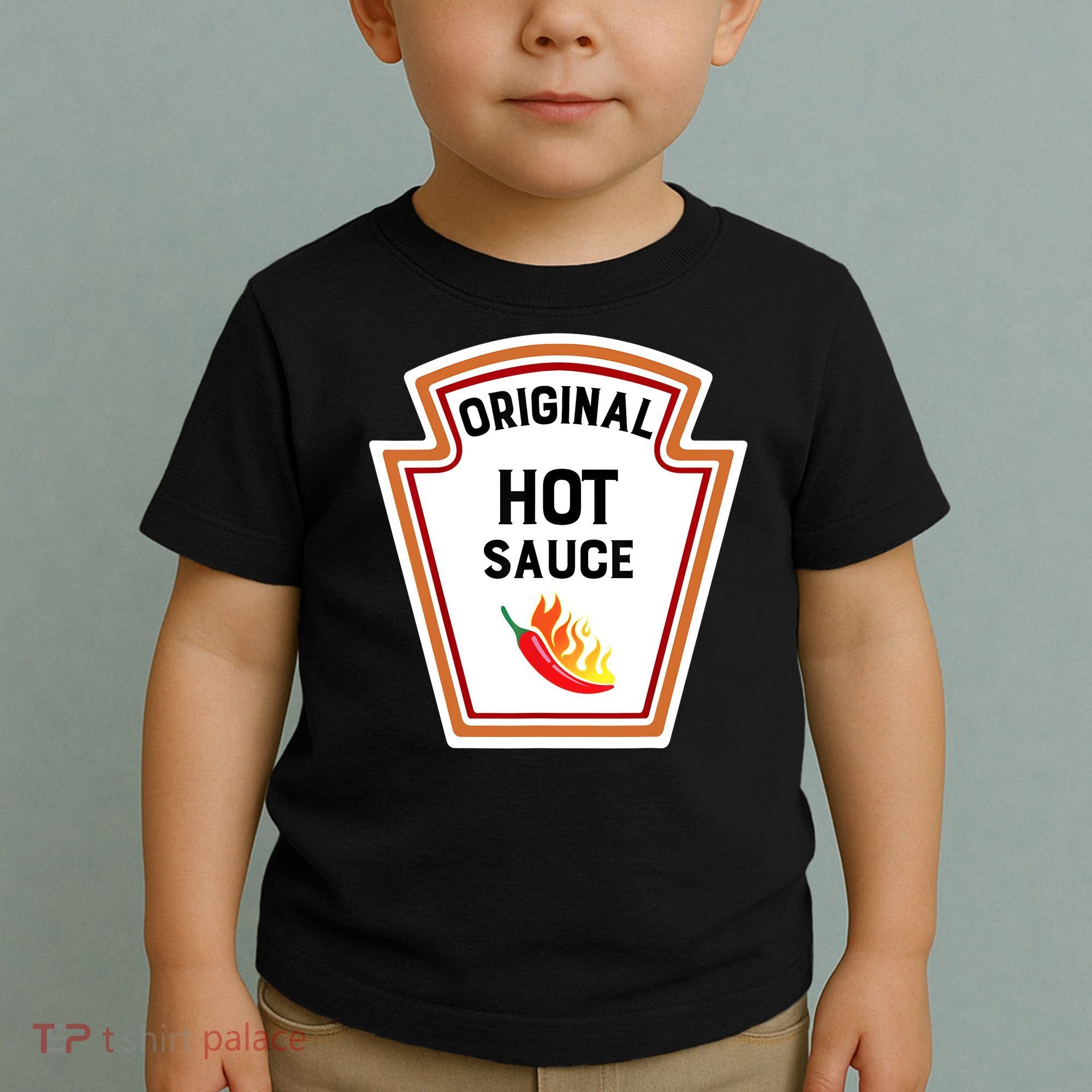 Funny Group Condiments Halloween Costume Original Hot Sauce Toddler T-Shirt