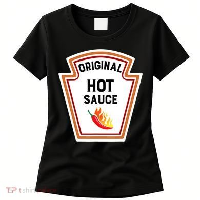 Funny Group Condiments Halloween Costume Original Hot Sauce Women's T-Shirt