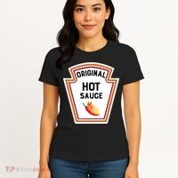 Funny Group Condiments Halloween Costume Original Hot Sauce Women's T-Shirt thumb 4