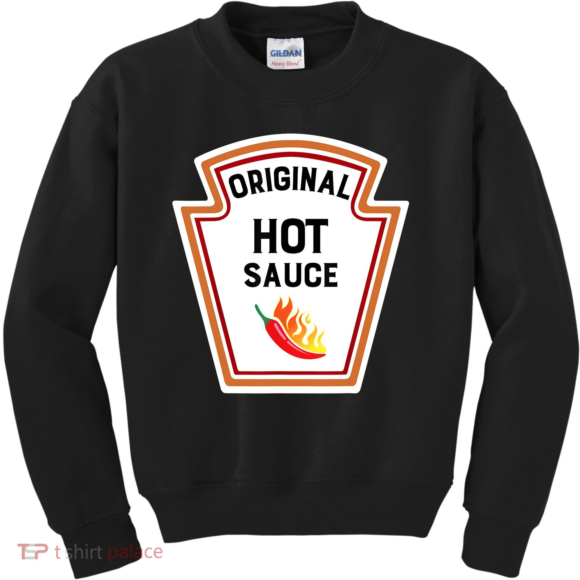 Funny Group Condiments Halloween Costume Original Hot Sauce Kids Sweatshirt
