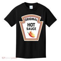 Funny Group Condiments Halloween Costume Original Hot Sauce Kids T-Shirt thumb 0