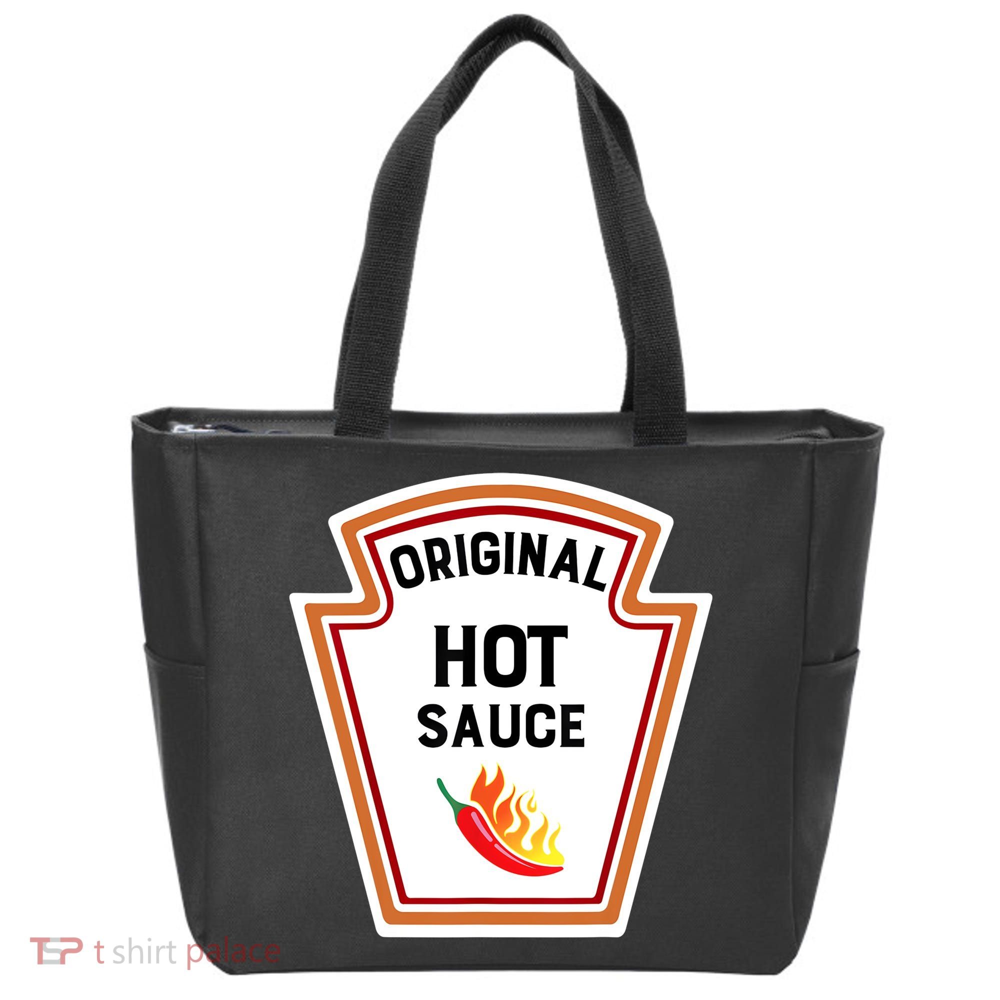 Funny Group Condiments Halloween Costume Original Hot Sauce Tote Bag