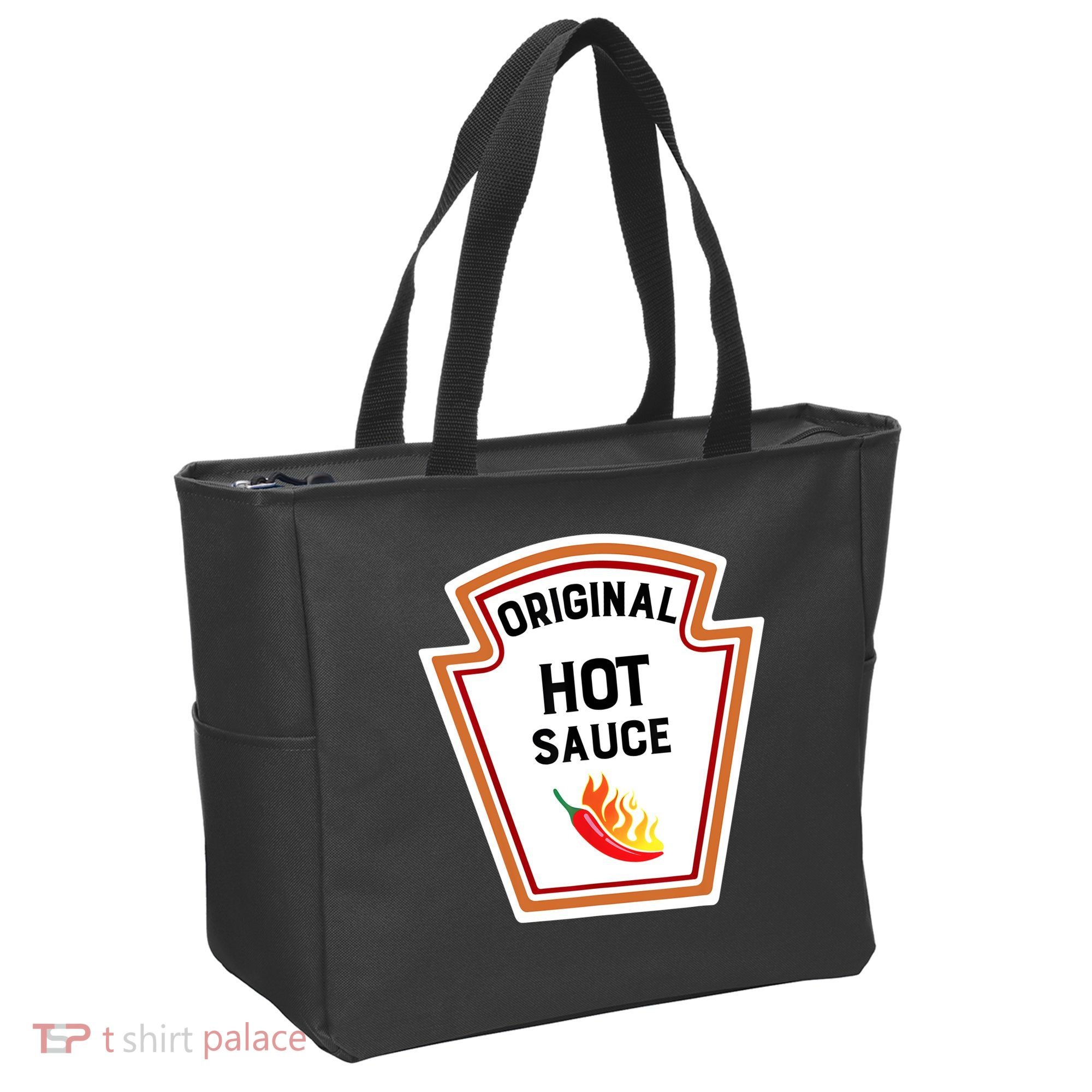Funny Group Condiments Halloween Costume Original Hot Sauce Tote Bag