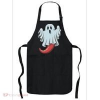 Funny Ghost Chili Pepper Lovers Spooky Halloween Apron thumb 0