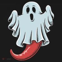 Funny Ghost Chili Pepper Lovers Spooky Halloween Bucket Hat thumb 4