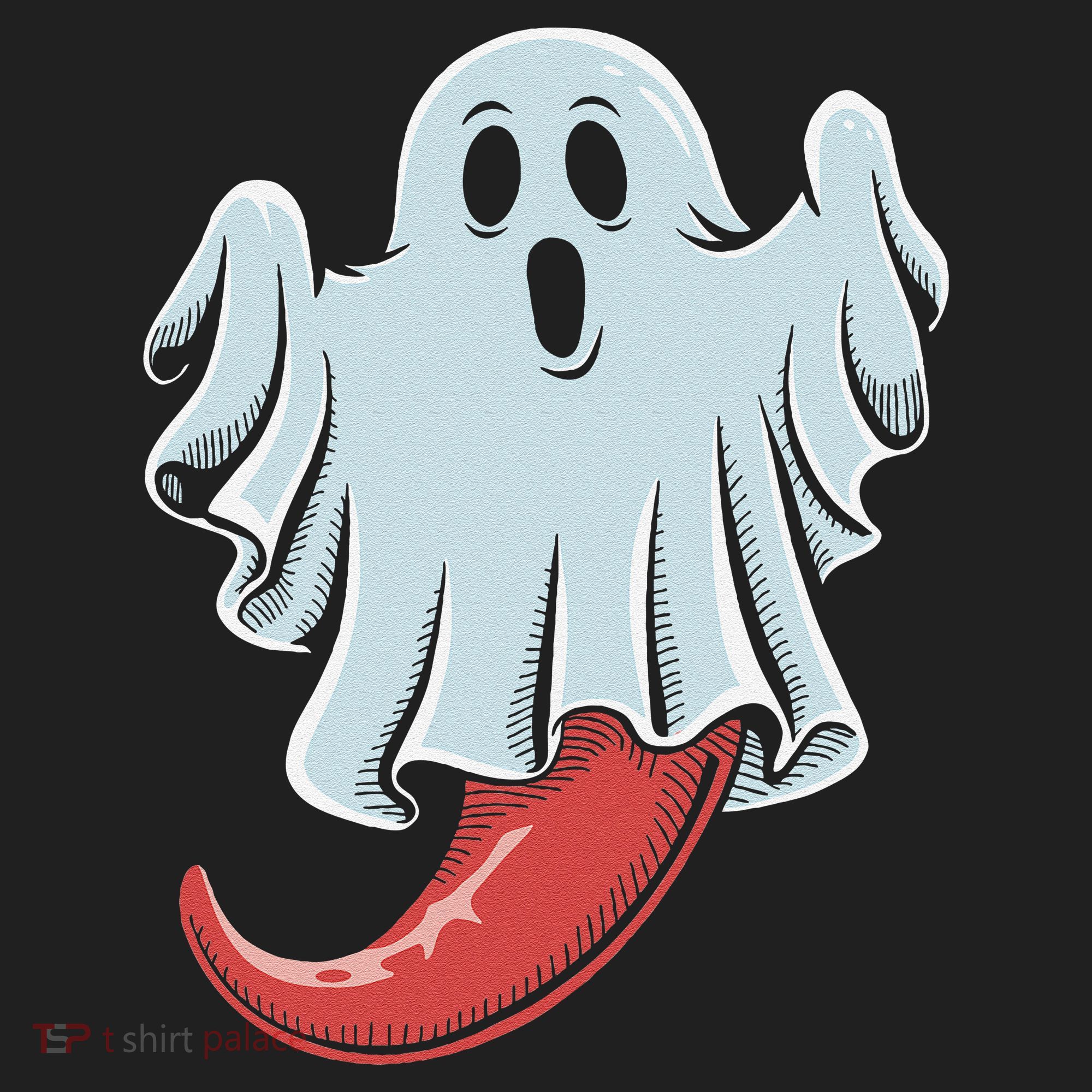 Funny Ghost Chili Pepper Lovers Spooky Halloween Beanie