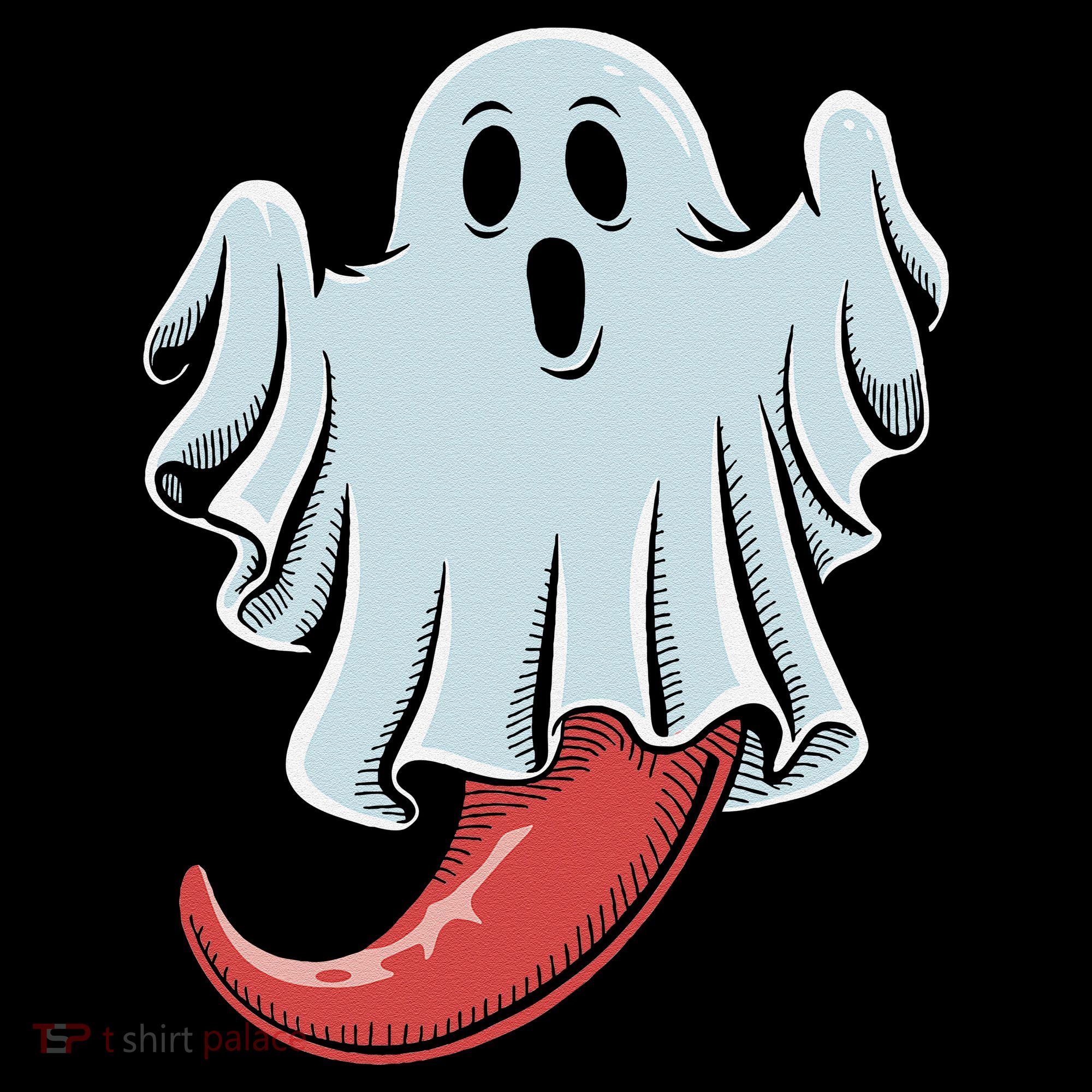 Funny Ghost Chili Pepper Lovers Spooky Halloween Women's Hoodie