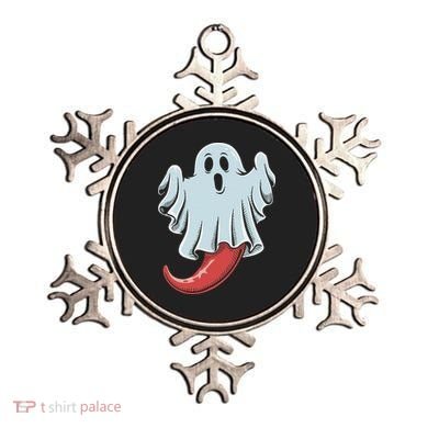 Funny Ghost Chili Pepper Lovers Spooky Halloween Ornament